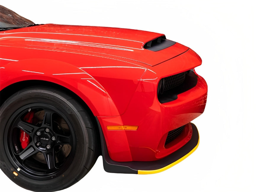 Yellow Front Bumper Lip Splitter Cover Trim For Dodge Challenger 2015-2020+