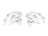 2Pcs Hellcat Emblem Chrome for Dodge Charger & Challenger