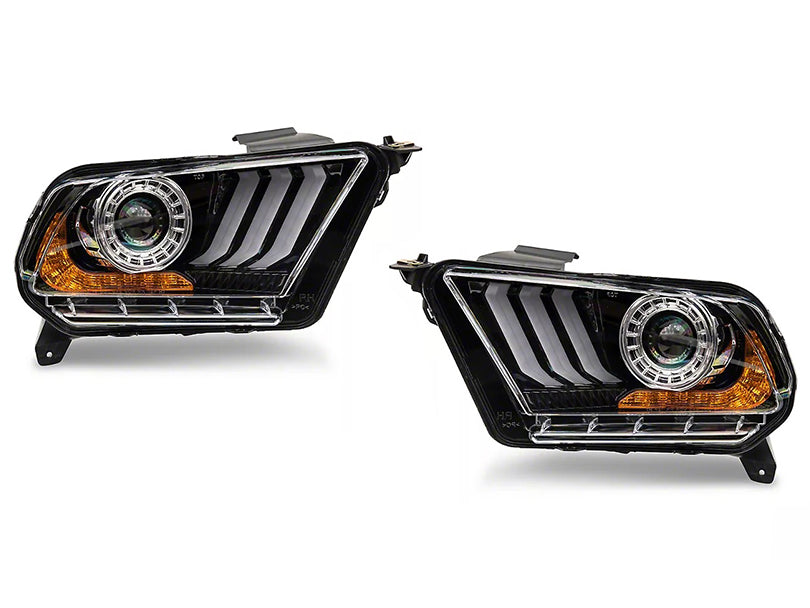 2018 Style DRL Projector Headlights for Ford Mustang 2010-2014 - Cars Mania