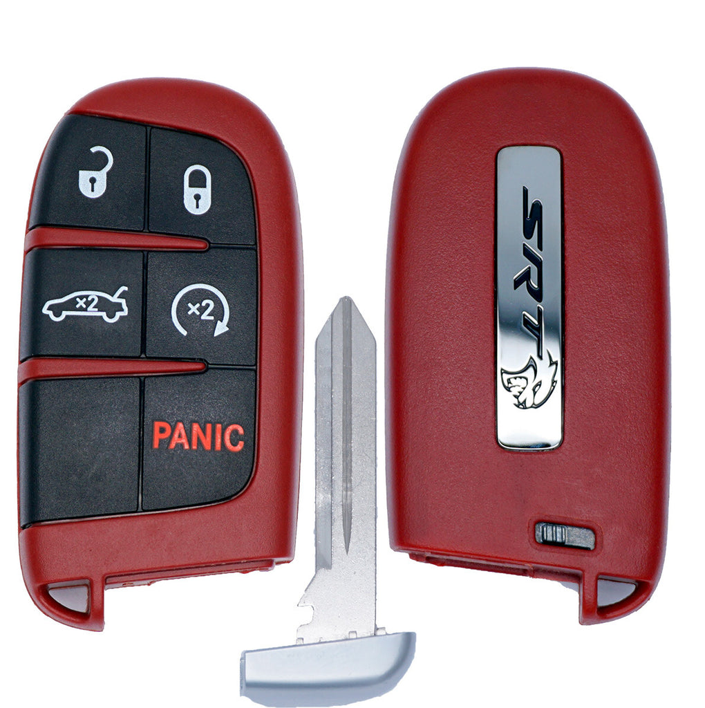 SRT Hellcat Style key Fob Remote Cover for Dodge Charger 2015-2023