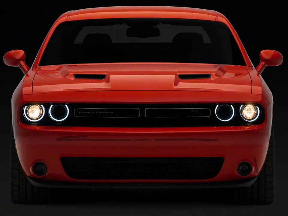 Halo Projector LED Headlights for Dodge Challenger 2015-2023