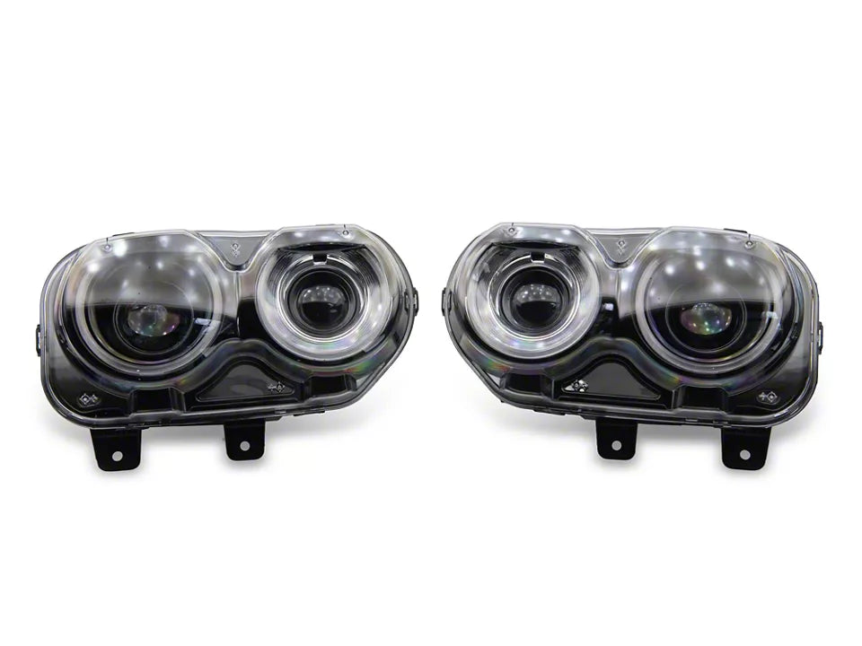 Halo Projector LED Headlights for Dodge Challenger 2015-2023
