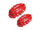 4 Pcs Set Brembo Brake Caliper Cover Red