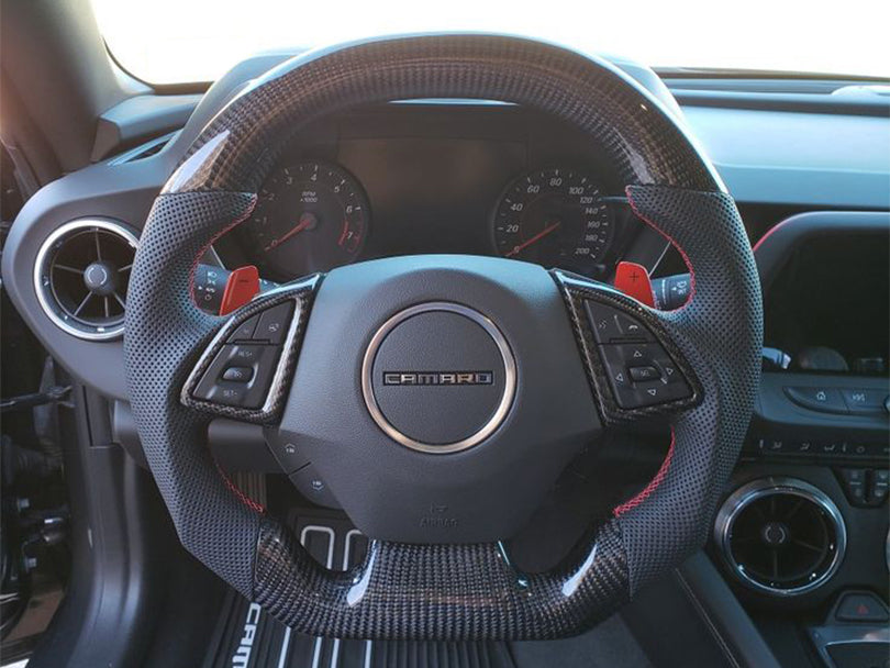 OEM Style Carbon Fiber Steering Wheel for Chevrolet Camaro 2016-2024