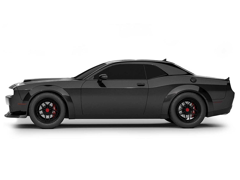 Demon-Style Wide Body Fender Flares For 2015-2022 Dodge Challenger SRT Hellcat – Primer Black Polypropylene, 4pc Kit
