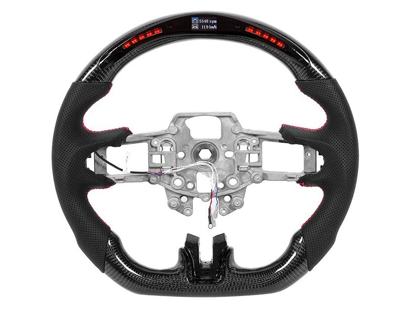 Digital Carbon Fiber Steering Wheel with LED Dash Display for Ford Mustang 2015-2023