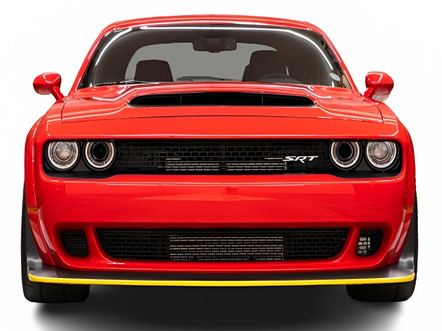 Gloss Yellow Front Bumper Chin Lip Splitters Guard for Dodge Challenger 2015-2019 - Cars Mania
