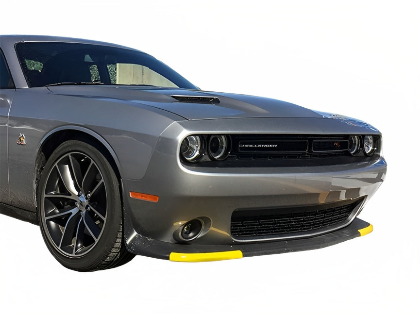 Gloss Yellow Front Bumper Chin Lip Splitters Guard for Dodge Challenger 2015-2023 - Cars Mania