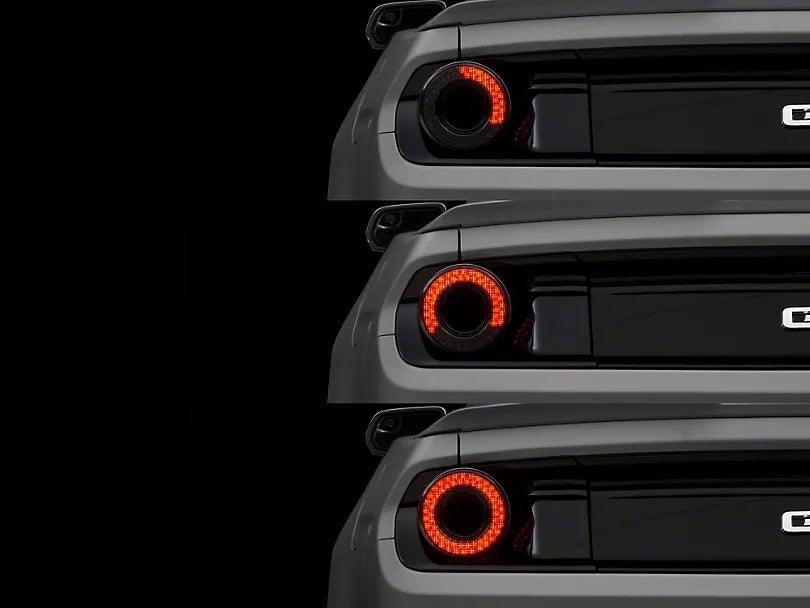 Halo LED Smoked Tail Light for Ford Mustang 2015-2023 - Cars Mania