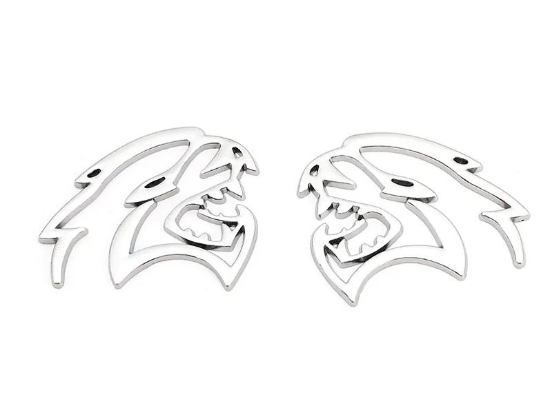 2Pcs Hellcat Emblem Chrome for Dodge Charger & Challenger