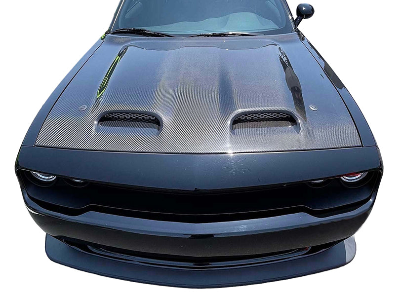 SRT Hellcat Redeye Style Carbon Fiber Hood Bonnet For Dodge Challenger srt-hellcat-redeye-style-carbon-fiber-hood-bonnet-for-dodge-challenger