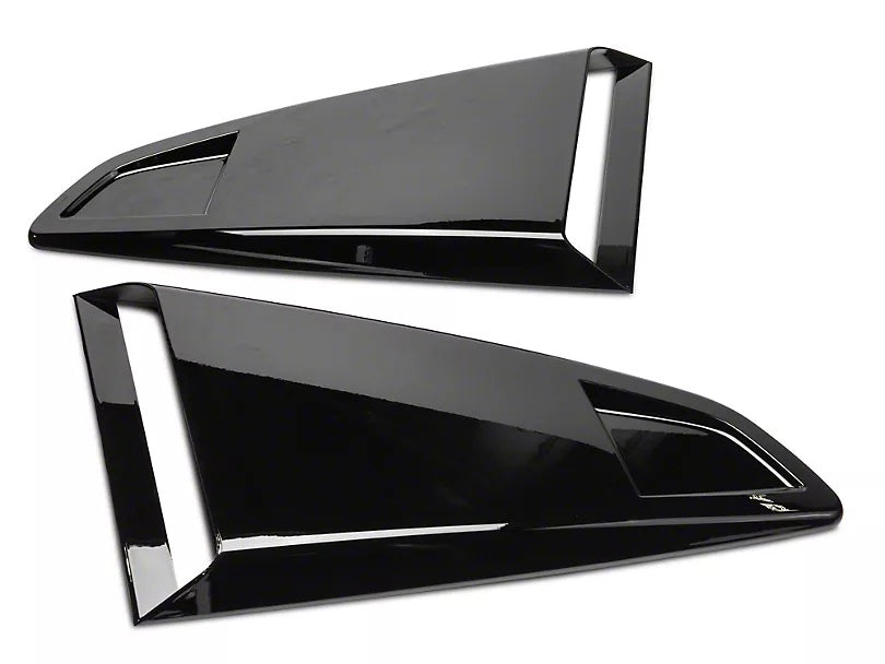 Shelby GT500 Style Quarter Rear Windows Louvers Scoops for Ford Mustang 2015-2023 - Cars Mania
