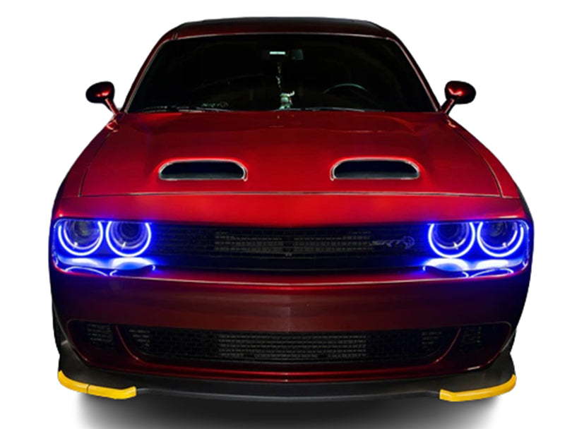 RGB Projector LED Headlights for Dodge Challenger 2015-2023 - Cars Mania