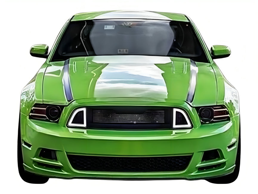 RTR Style Front Grill With Led for Ford Mustang 2010-2014