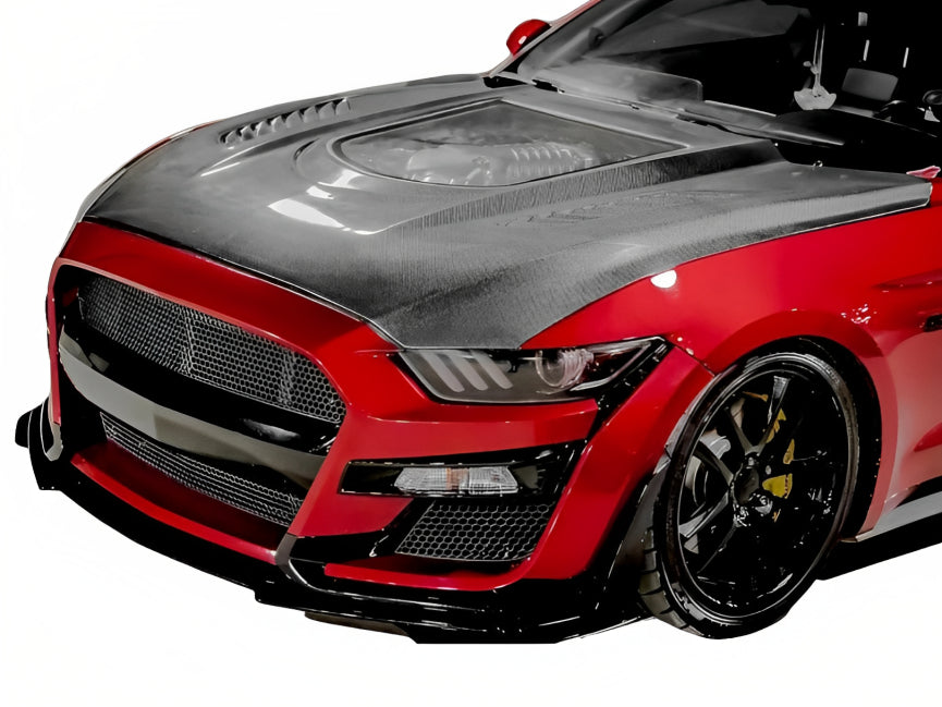 Transparent Glass Hood Bonnet for Ford Mustang 2015-2017 - Cars Mania