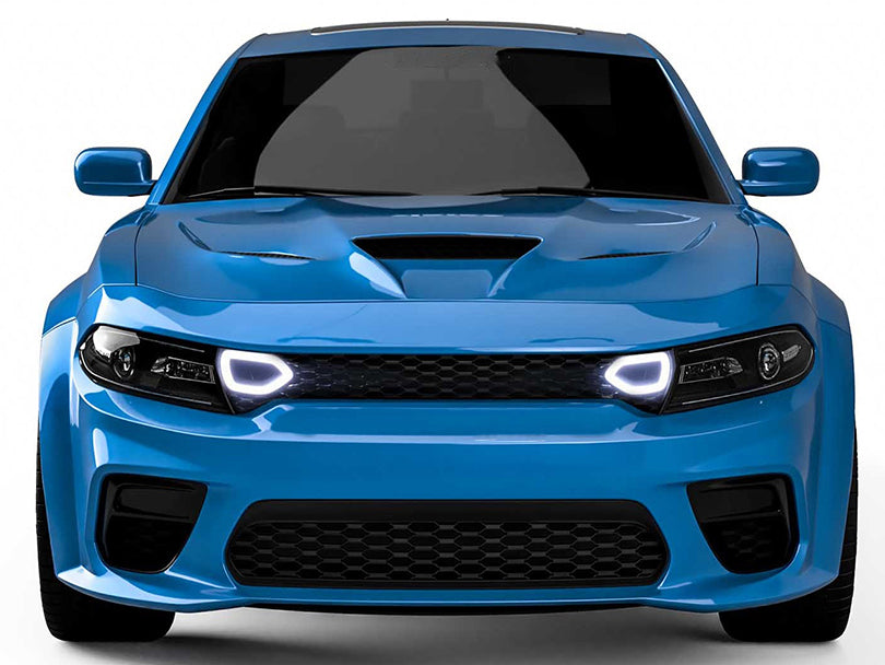 Upper Grille with LED Snorkel Lights for Dodge Charger 2015-2023