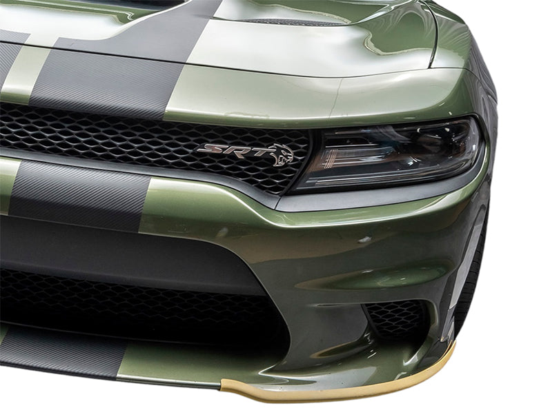 Splitter Guard Gloss Yellow Front Bumper Chin Lip Splitters Guard for Dodge Charger 2 ...
