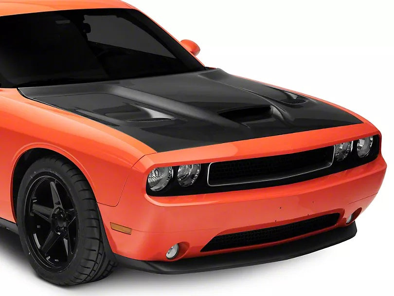 SRT Hellcat Style Carbon Fiber Hood Bonnet for Dodge Challenger 2008-2023 - Cars Mania